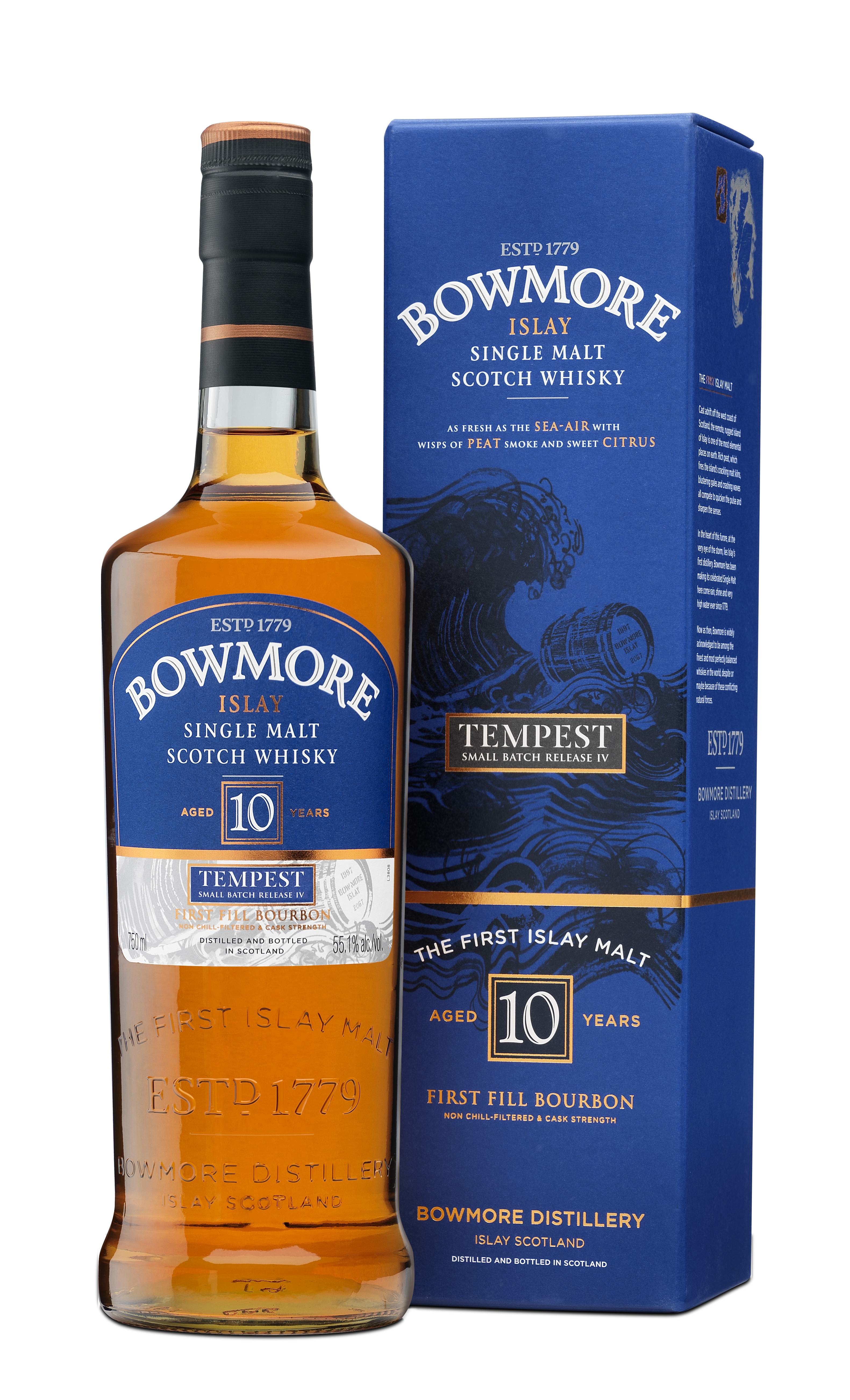 Bowmore Tempest 4 Bottle and Box