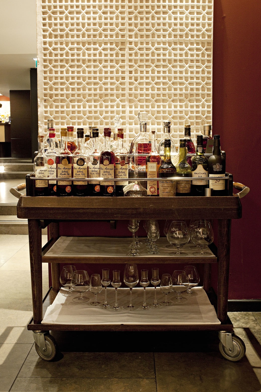 The whisky trolley at Benares